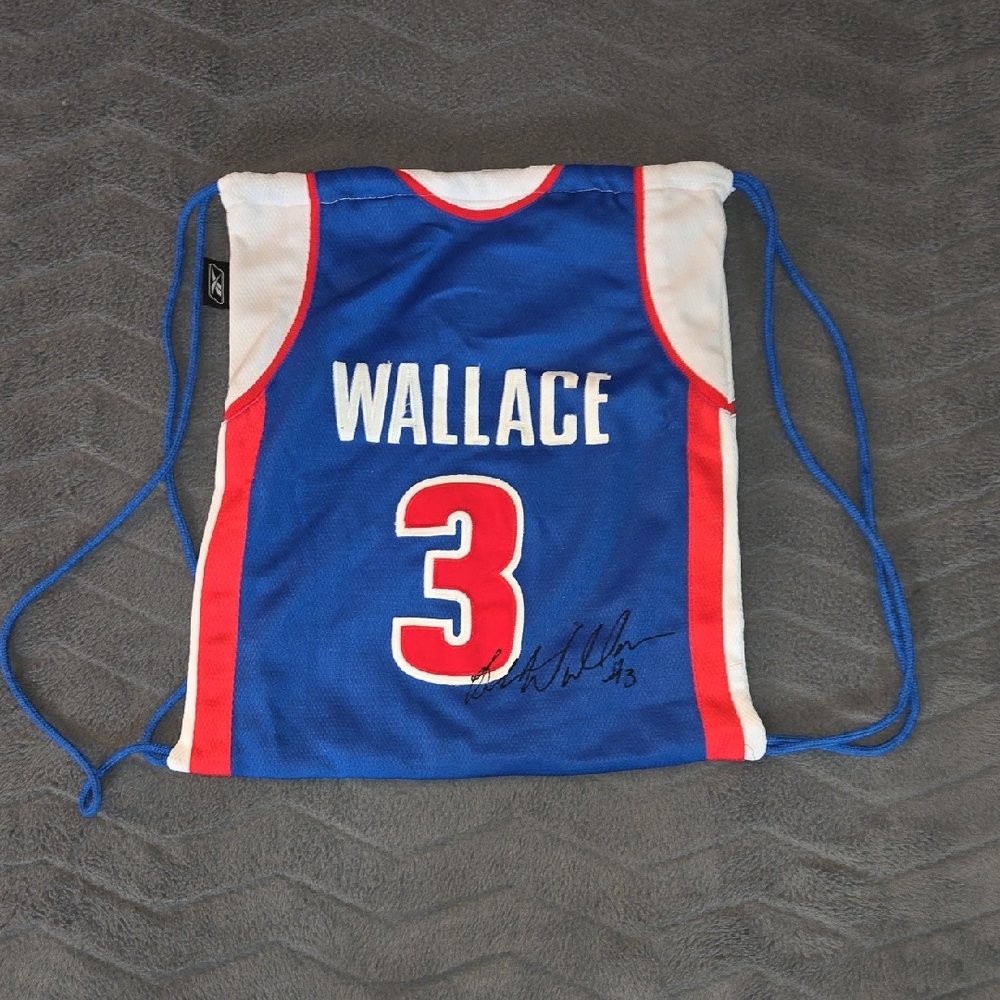 NBA Blue and Red Drawstring Backpack